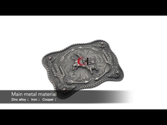 Zinc Alloy Reversible Belt Buckle Unisex Nickel Plated